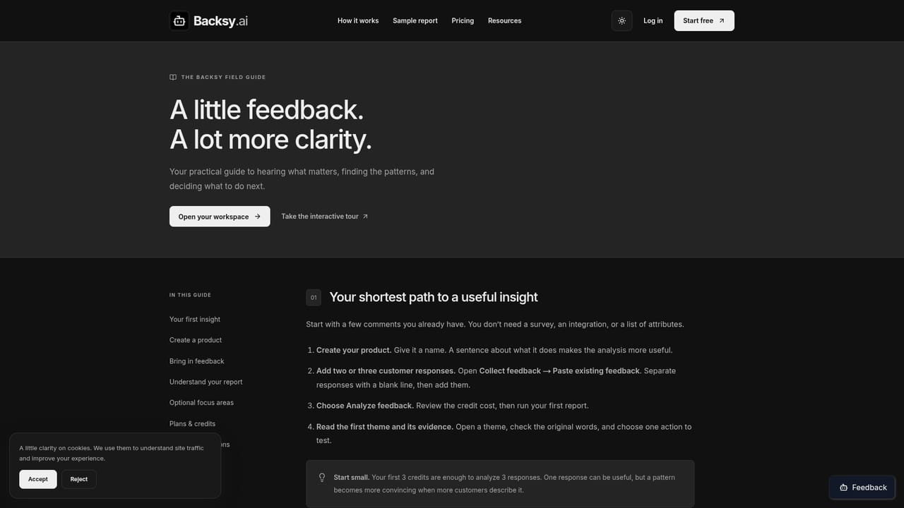 Backsy.ai — Compare batches over time