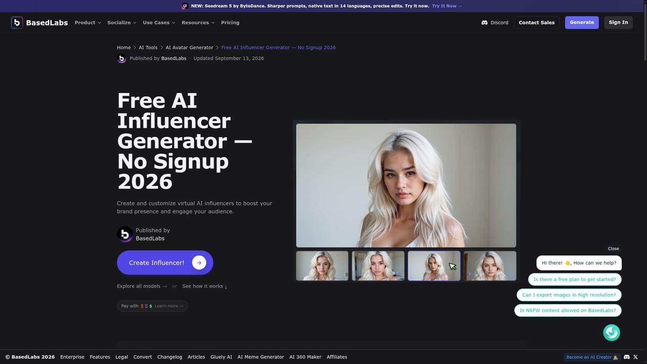 BasedLabs — Build a reusable AI character
