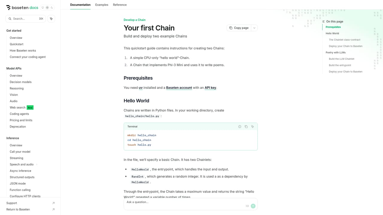 Baseten — Chain image generation into a larger pipeline