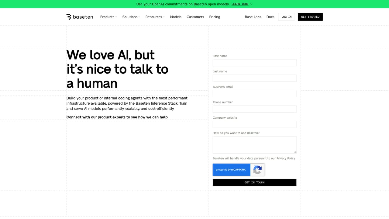 Baseten — Scale and tune for production
