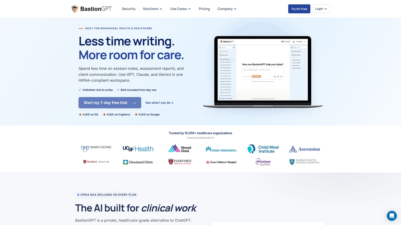 BastionGPT — Start your free trial