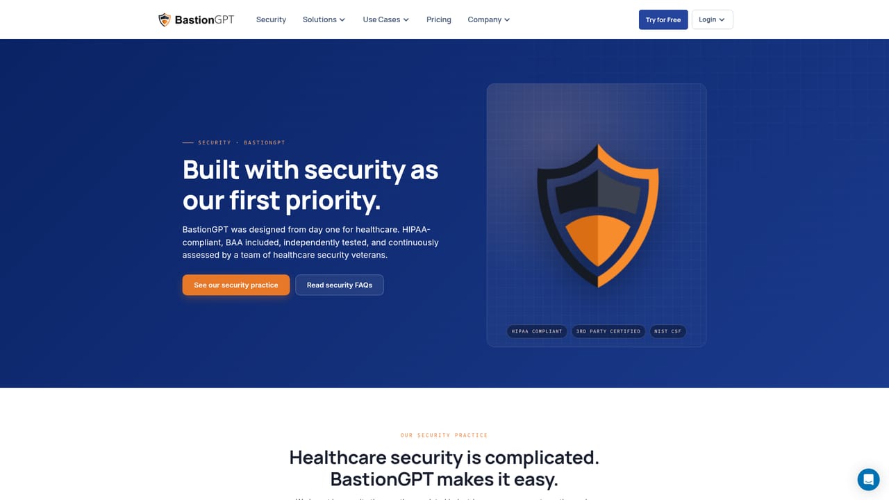 BastionGPT — Review security and compliance