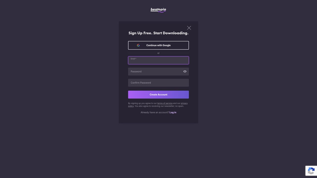 Beatopia — Create a free account