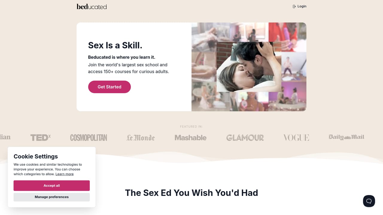 Beducated — Start on the Beducated homepage