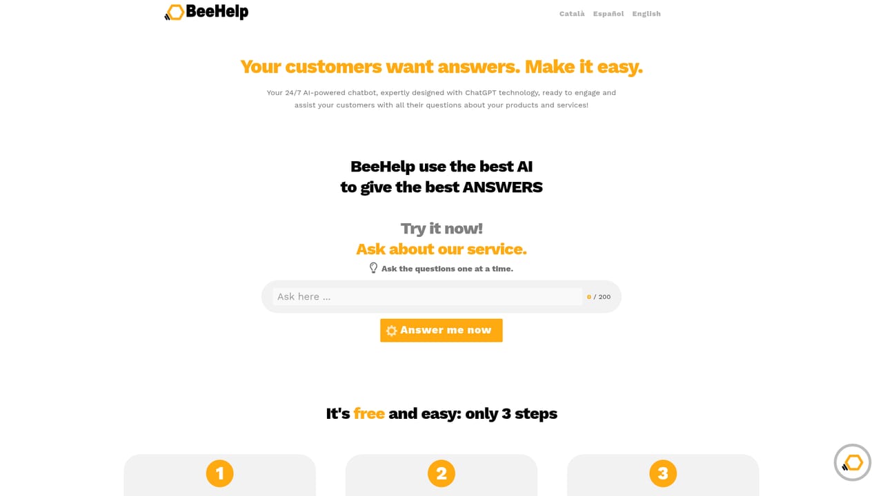 BeeHelp Assistant — Open a free BeeHelp account