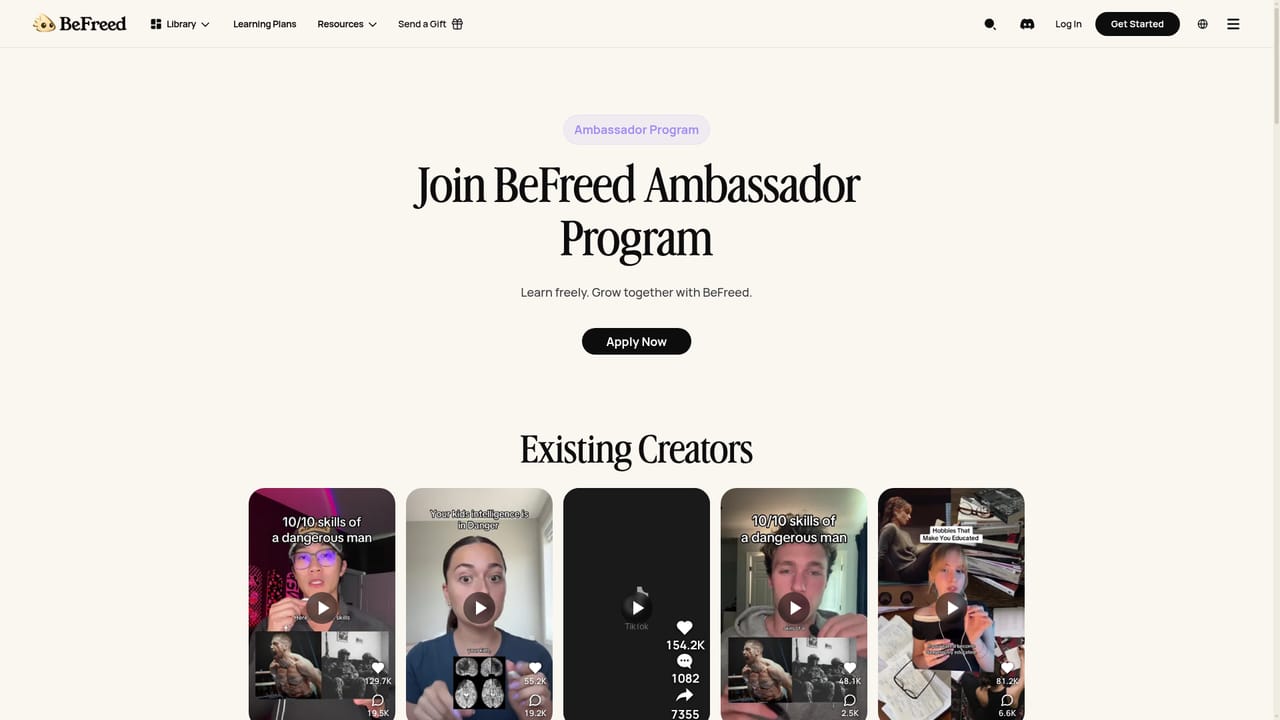 BeFreed — Review your notes and explore the community