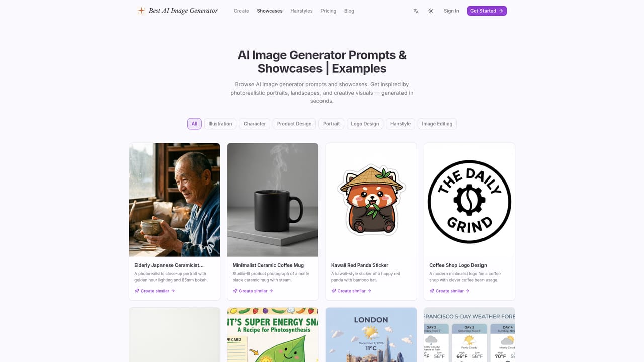 Best AI Image Generator 2026 - Free AI Image Creation — Browse showcases for ideas