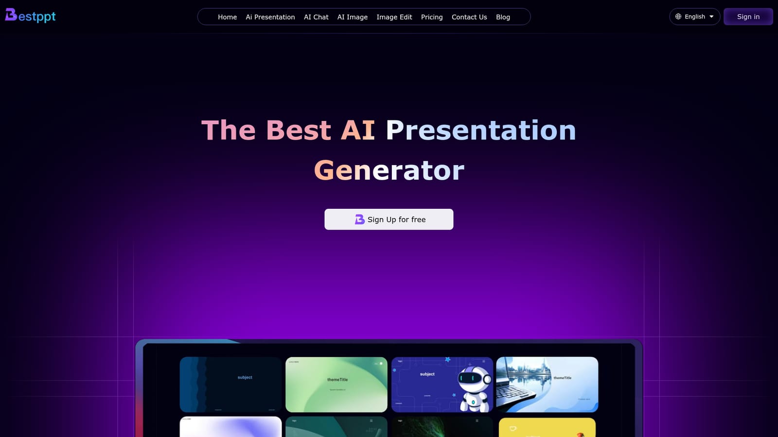 Bestppt.ai — Create a free account