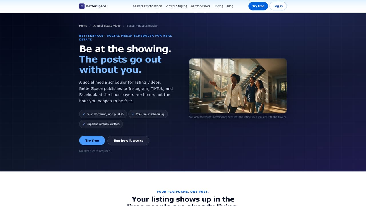 BetterSpace — Schedule or download for publishing