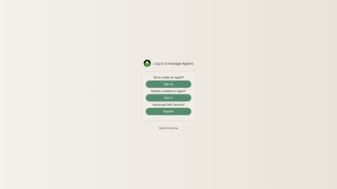 Betula Assistant — Or sign up through the dashboard