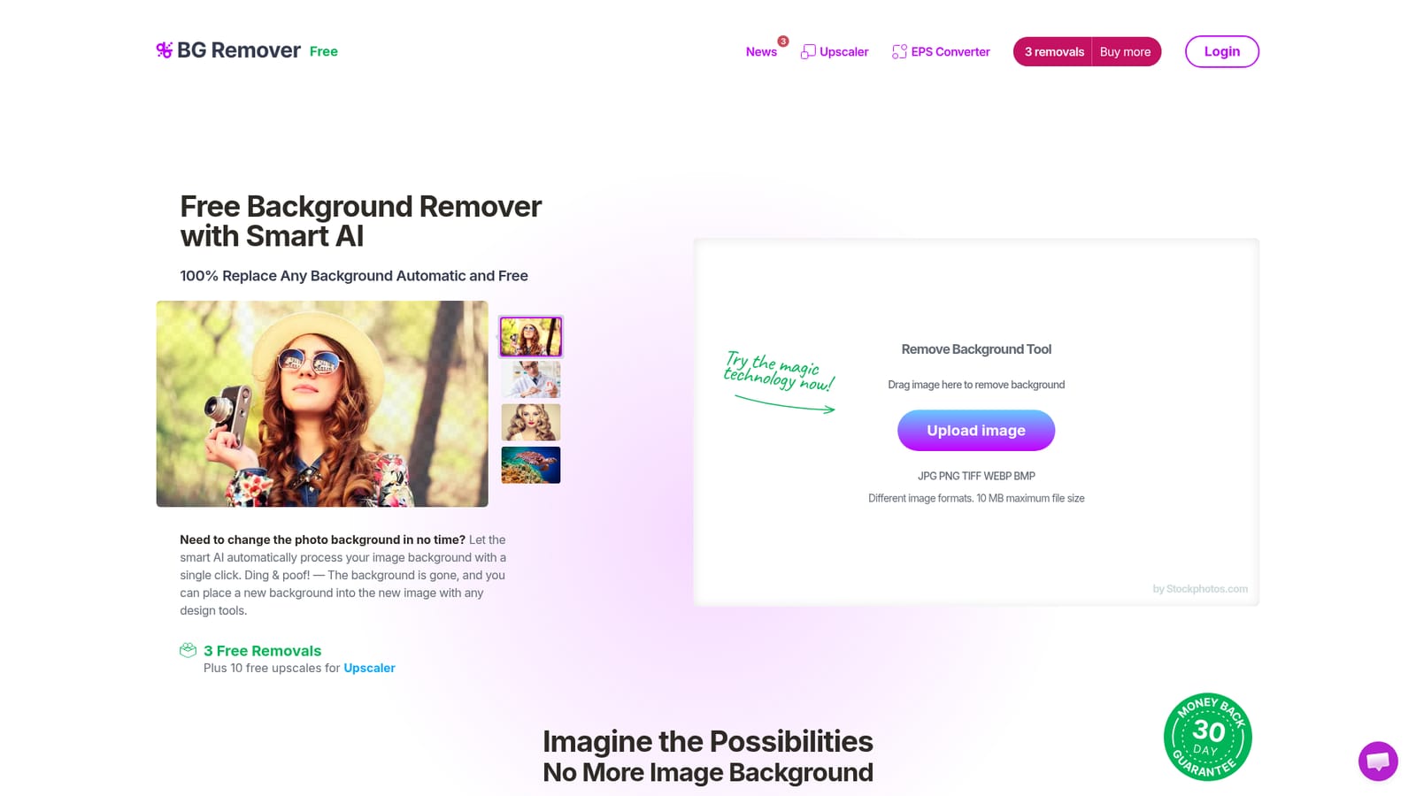BG Remover — Open the background remover