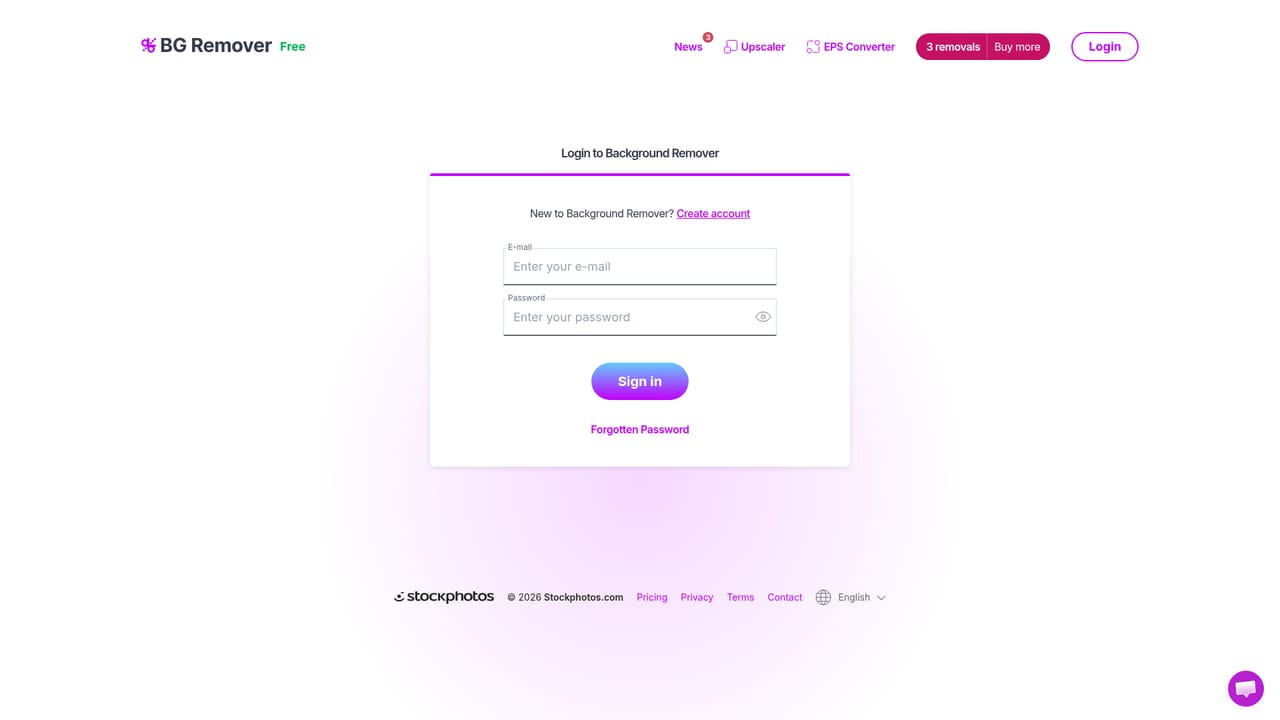 BG Remover — Create an account to track usage