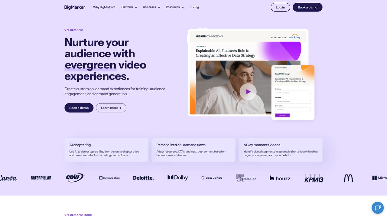 BigMarker Content Studio — Export derivative long-form content