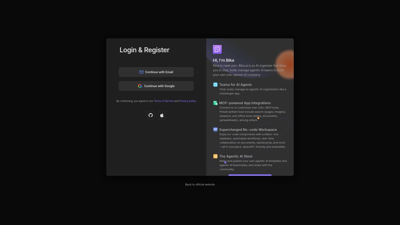 Bika.ai — Create your workspace
