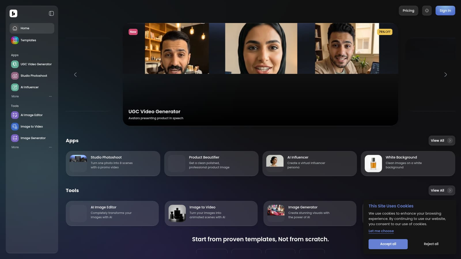 Bith — Create an account and open the dashboard