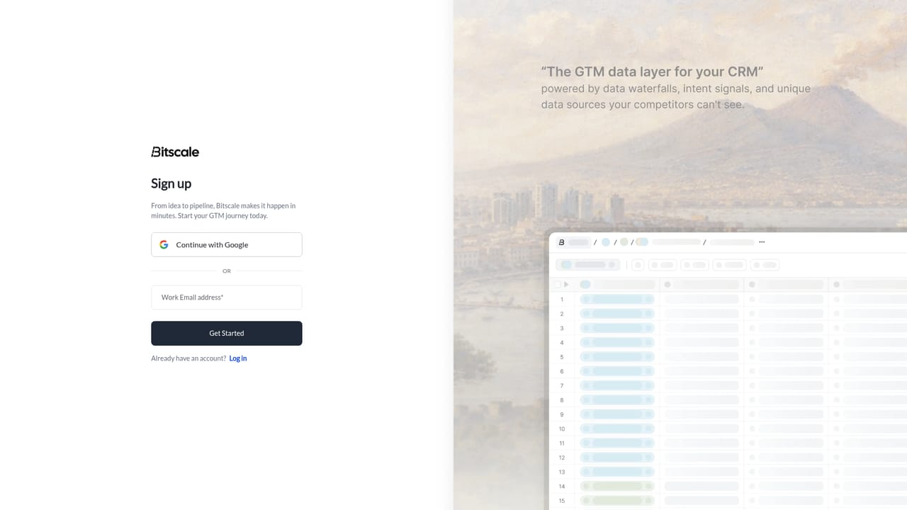 Bitscale — Create your account