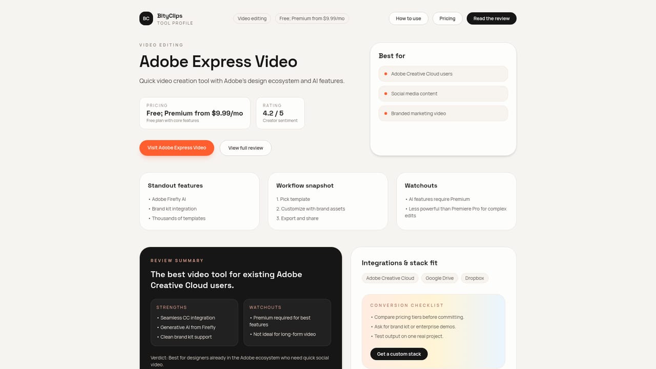 BityClips — Compare candidate tools on price and fit