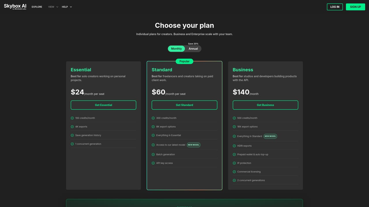 Blockadelabs — Review plans for production limits