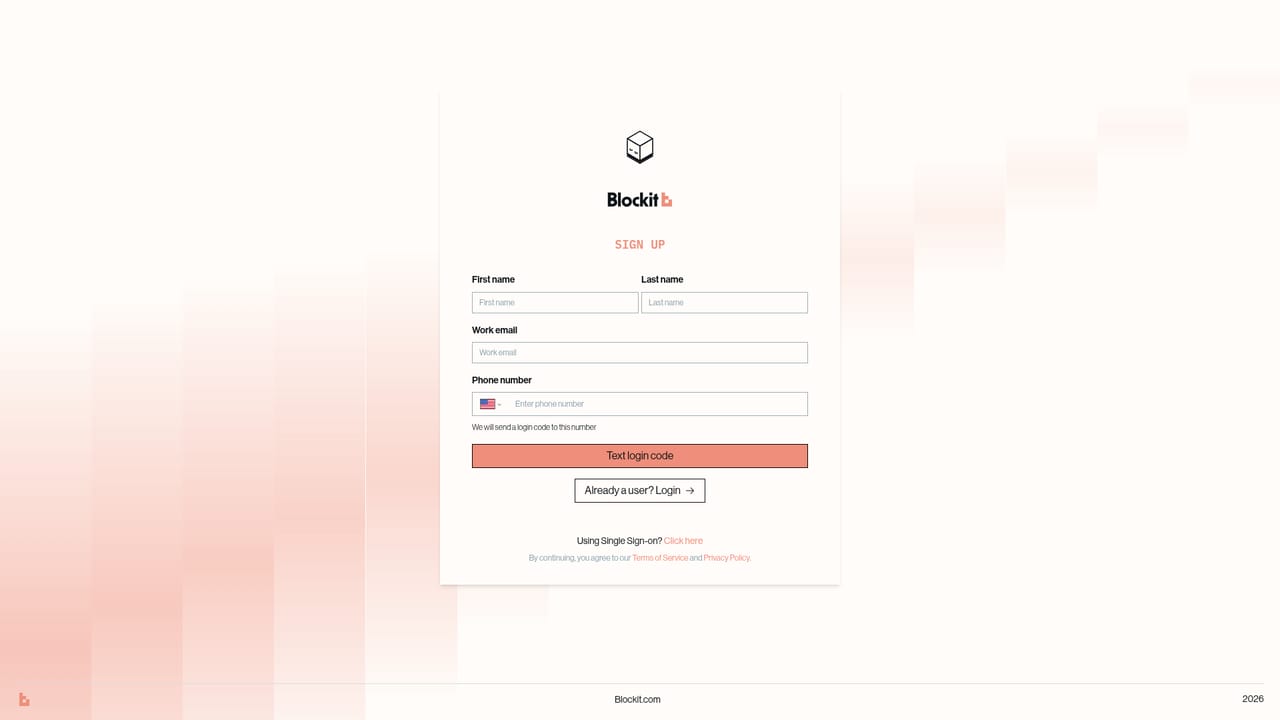 Blockit AI — Create your account