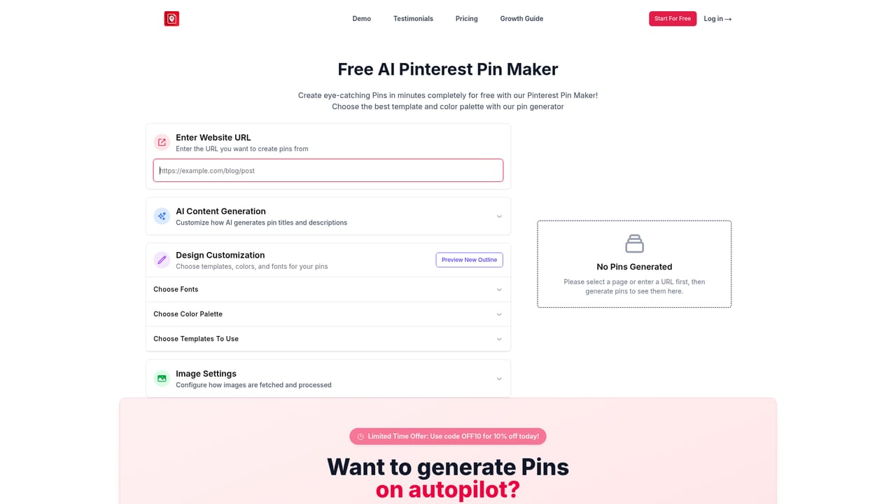 BlogToPin — Preview pins for a page