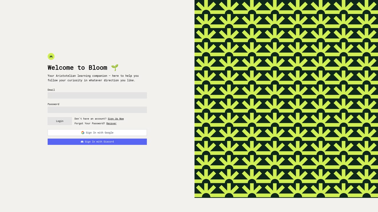 Bloom — Review and adjust settings