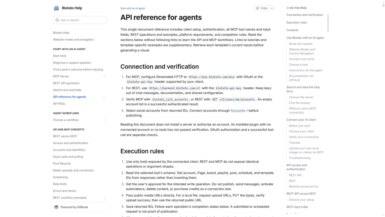 Blotato — Read the API and MCP docs