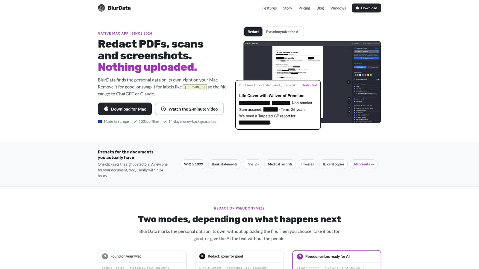 BlurData — Install BlurData on your Mac