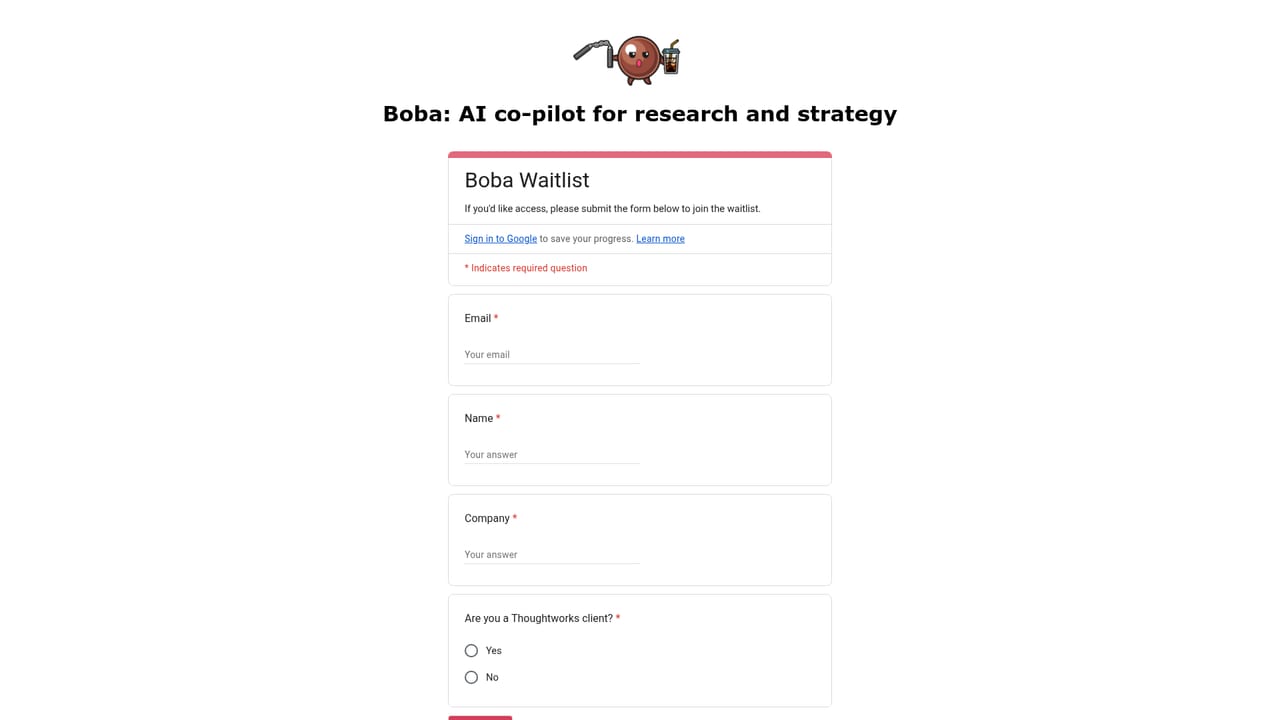 BobaAI — Join the waitlist for access