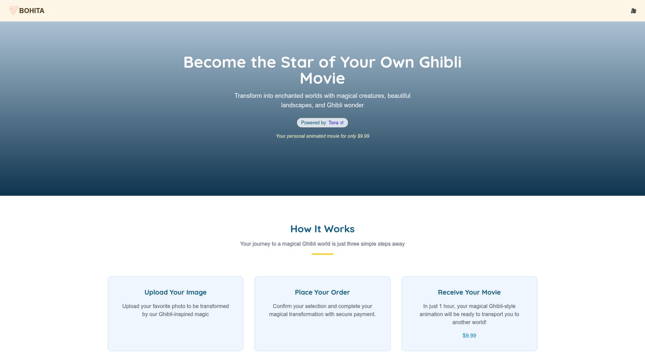Bohita — Try the Ghibli photo style