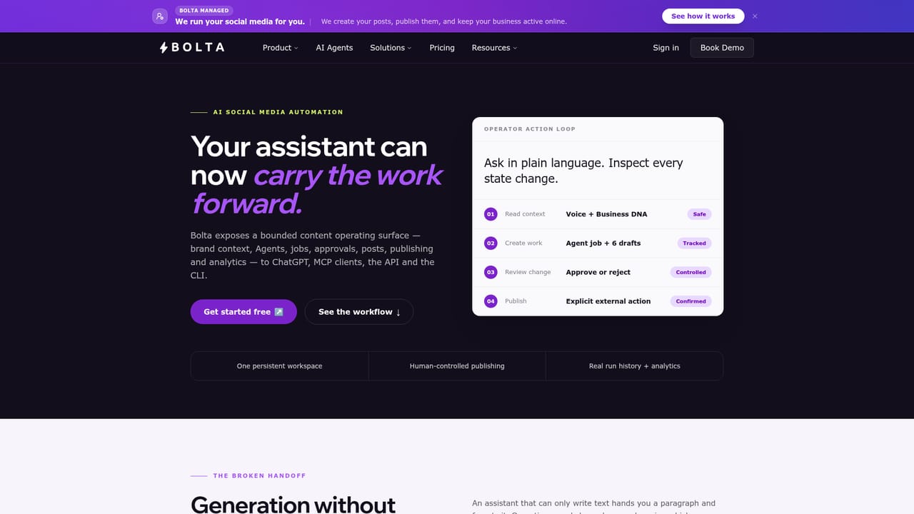 Bolta AI — Widen automation where it earns trust