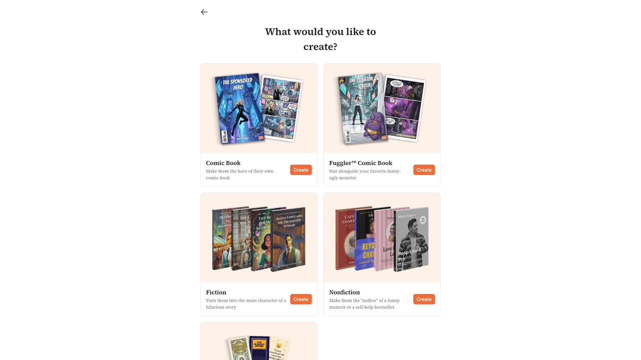 Book by Anyone — Choose a book format