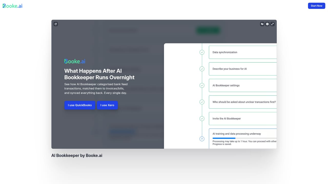 Booke AI — Review the demo before connecting live books