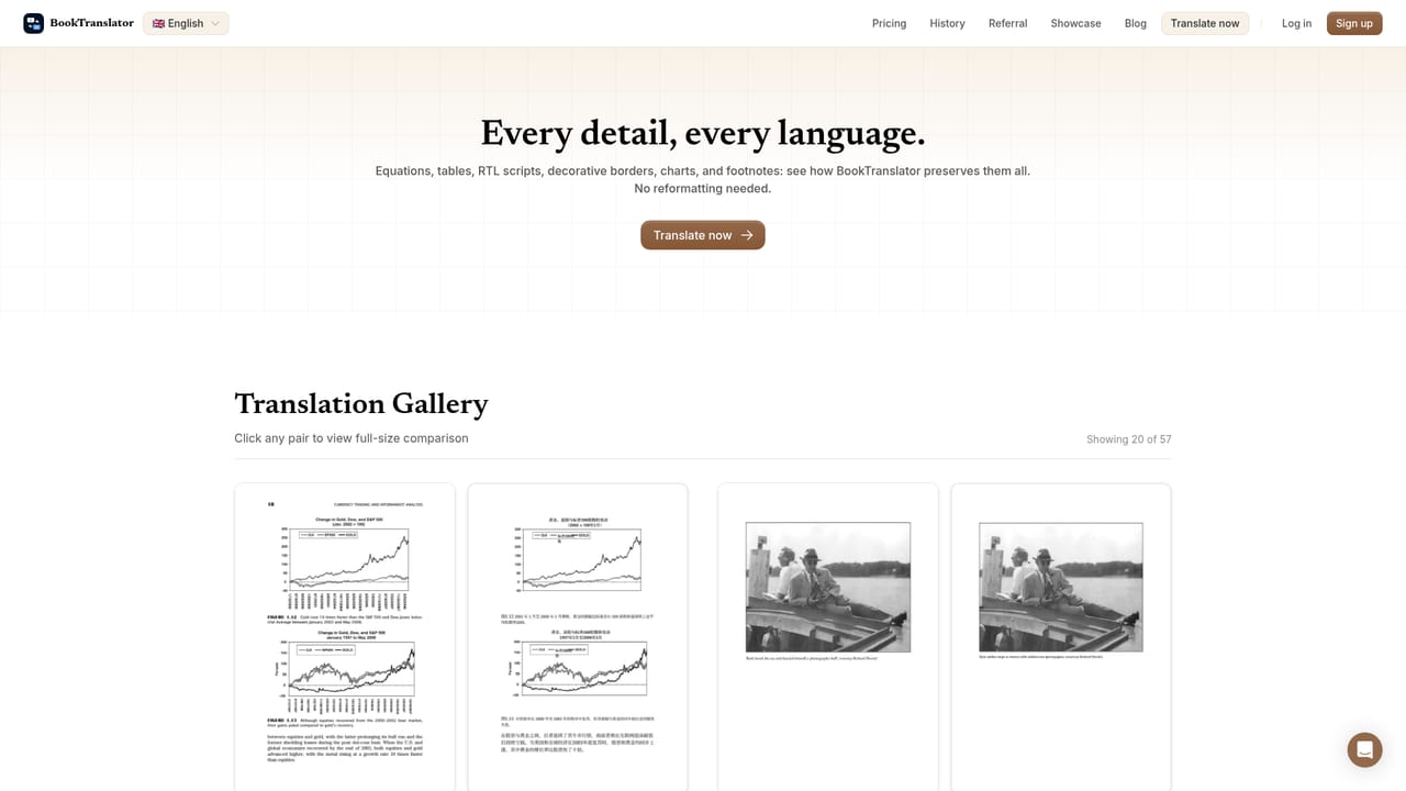 BookTranslator — Check translated samples before uploading anything