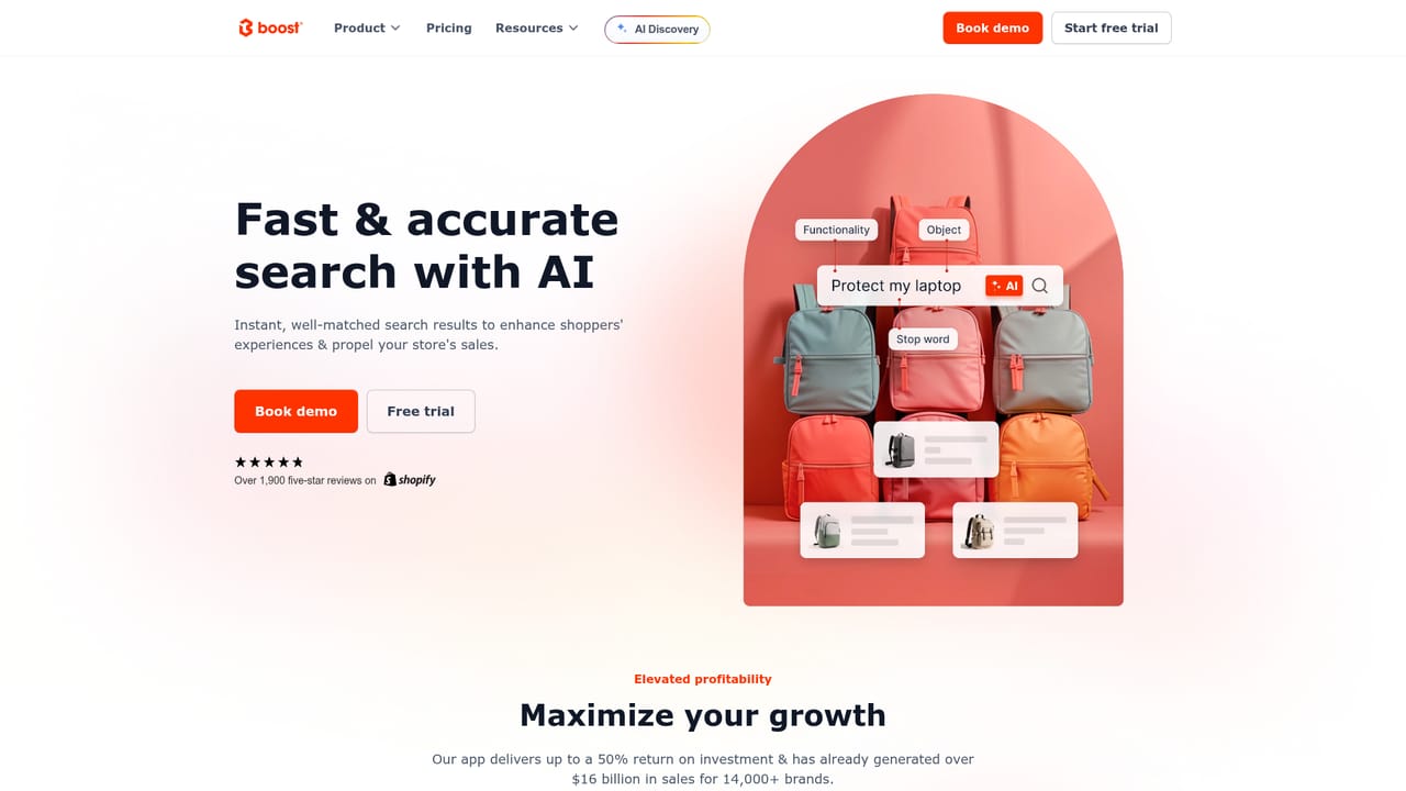 Boost Commerce — Tune search relevance and filters
