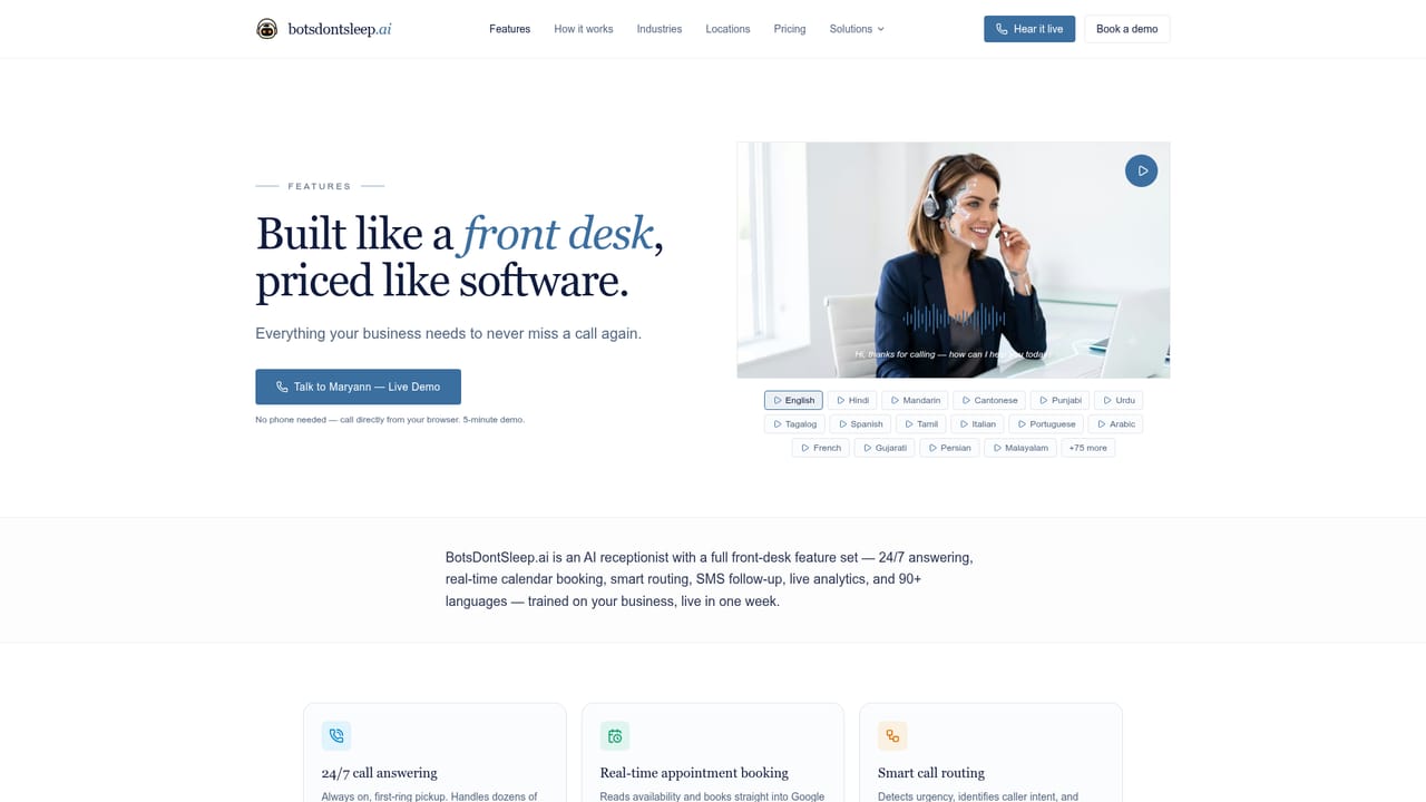 BotsDontSleep.ai — Review and approve test transcripts