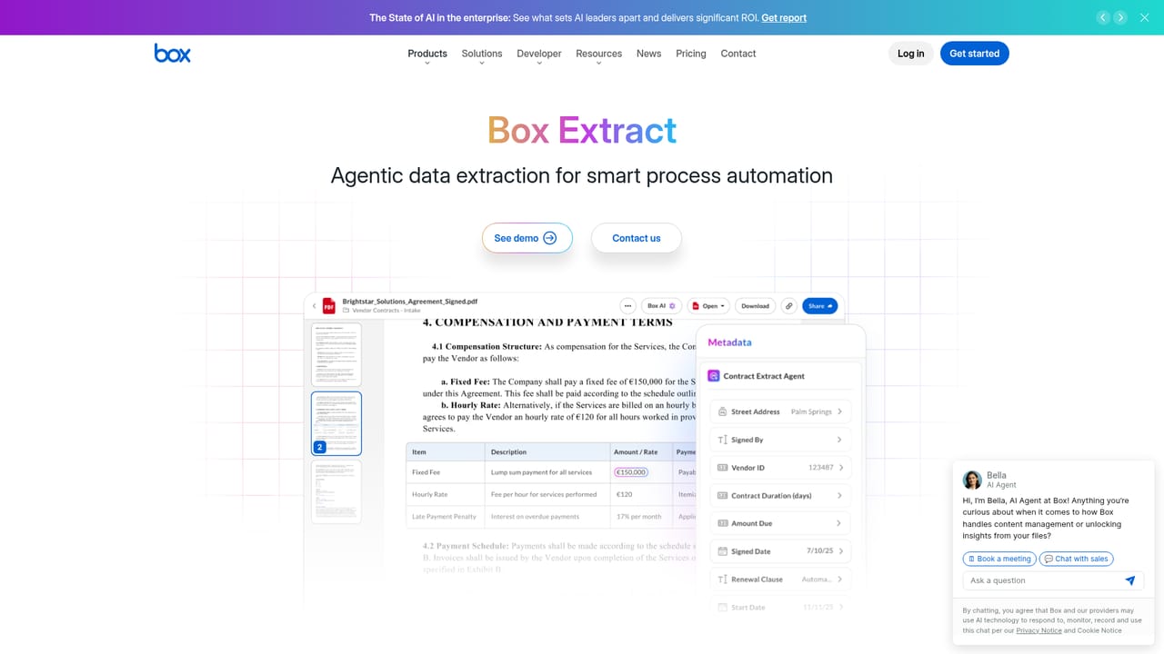 Box AI — Configure extract agents