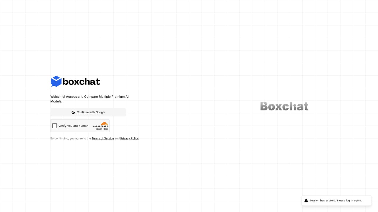 Boxchat — Send your first prompt to several models
