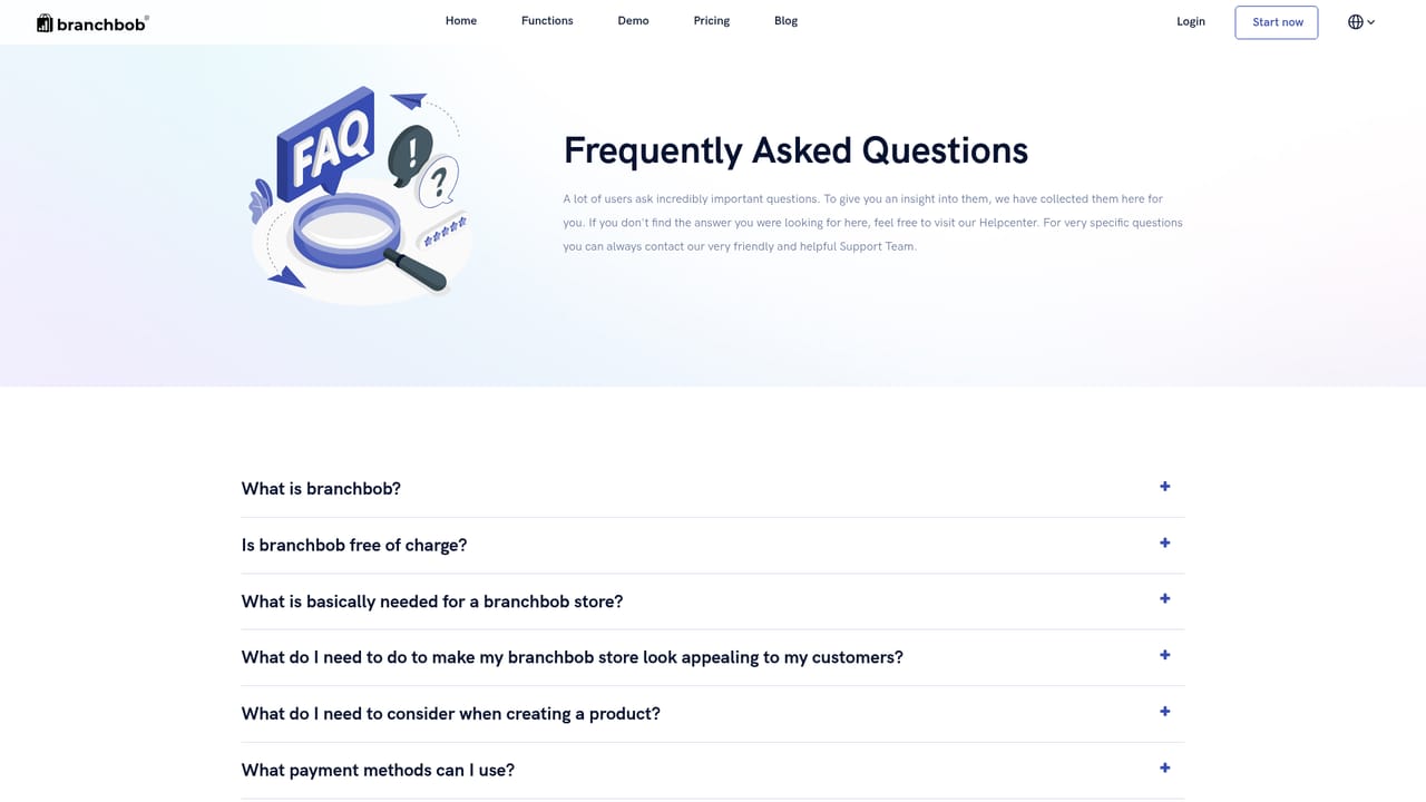 Branchbob — Adjust the store design