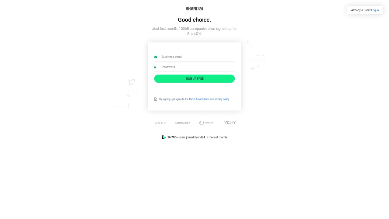 Brand24 — Create a free account