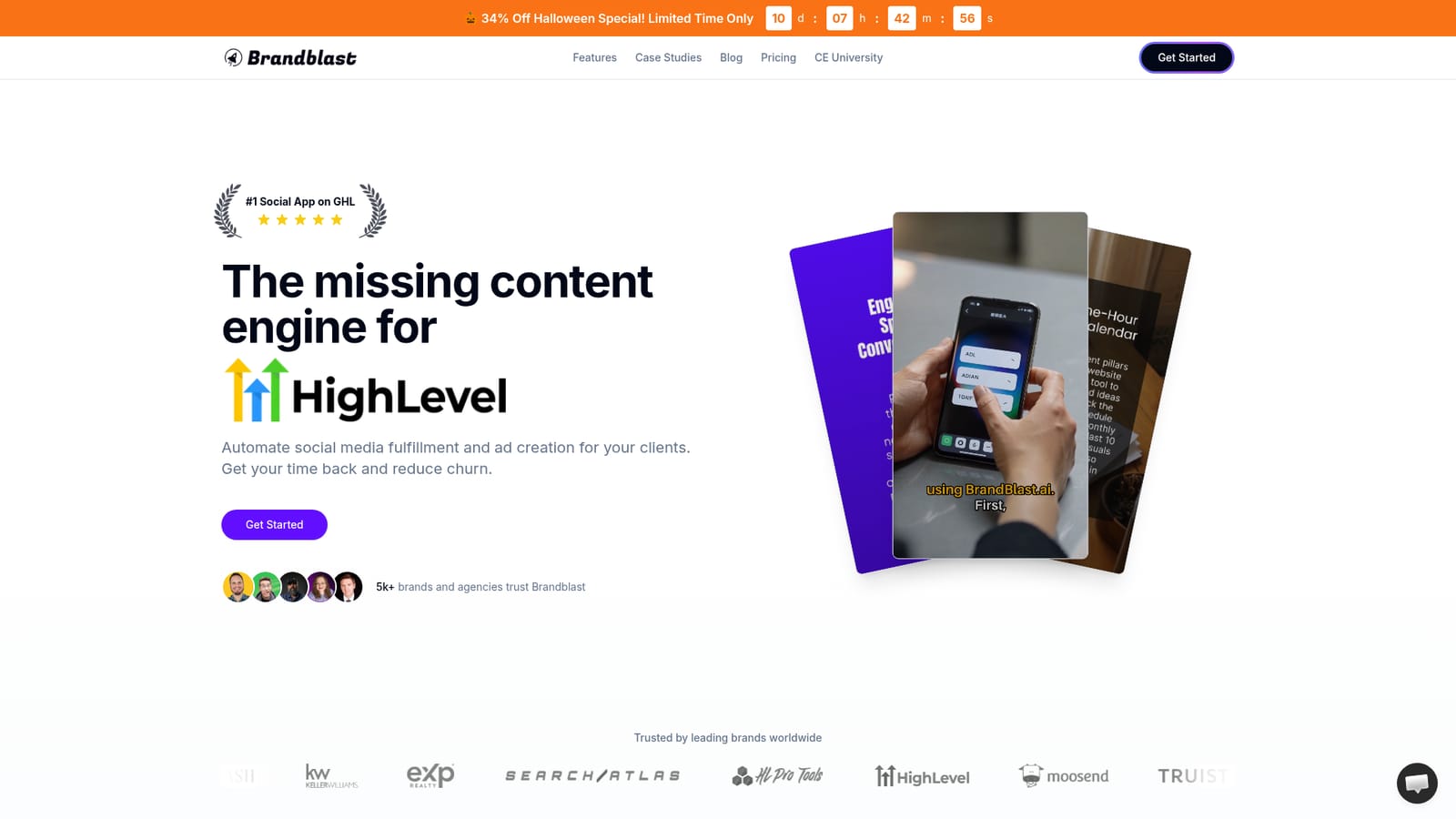 Brandblast — Connect your HighLevel agency account
