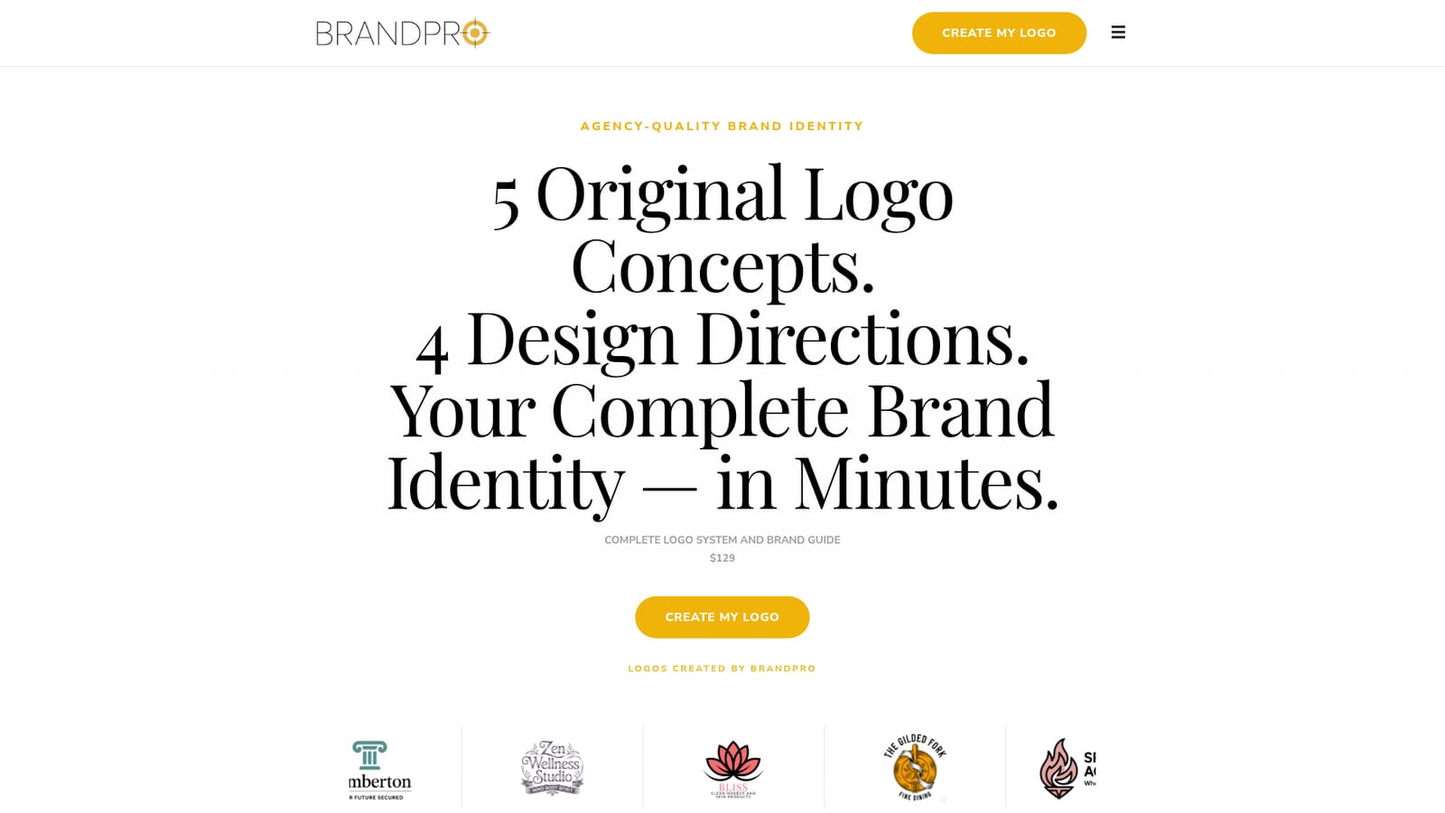 BrandPro — Open the logo studio