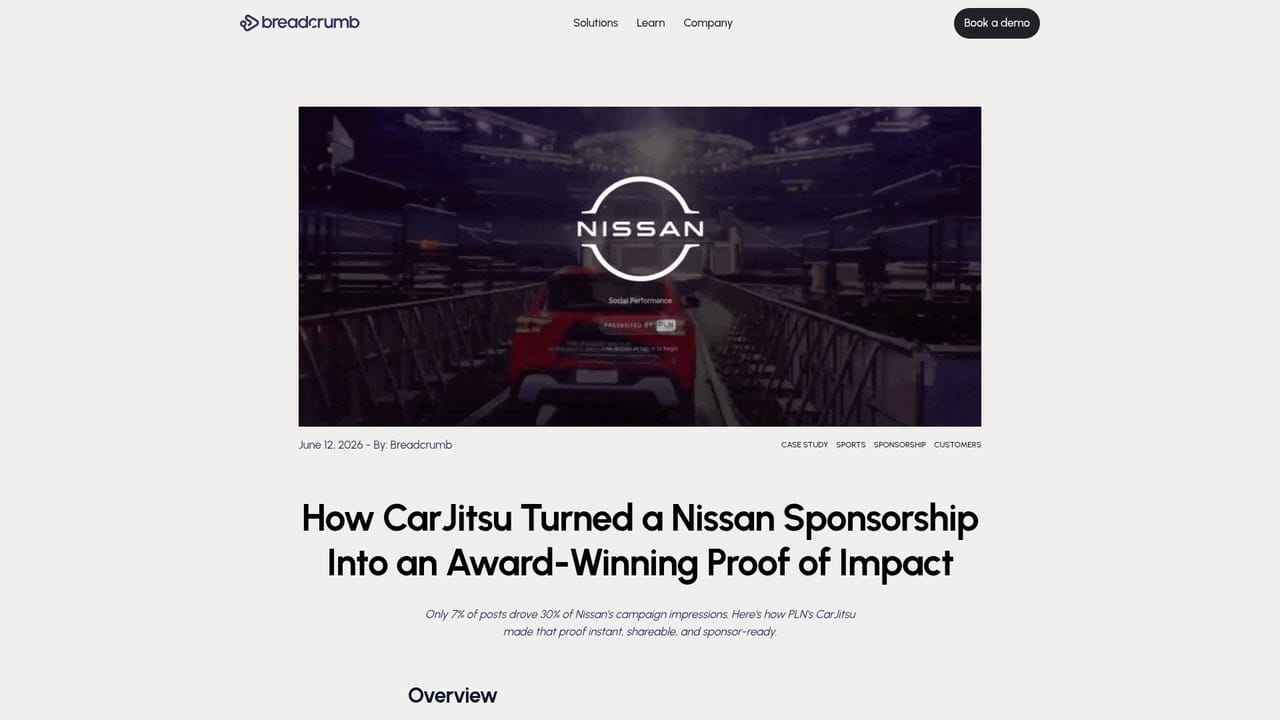 Breadcrumb — See how a partner story is assembled