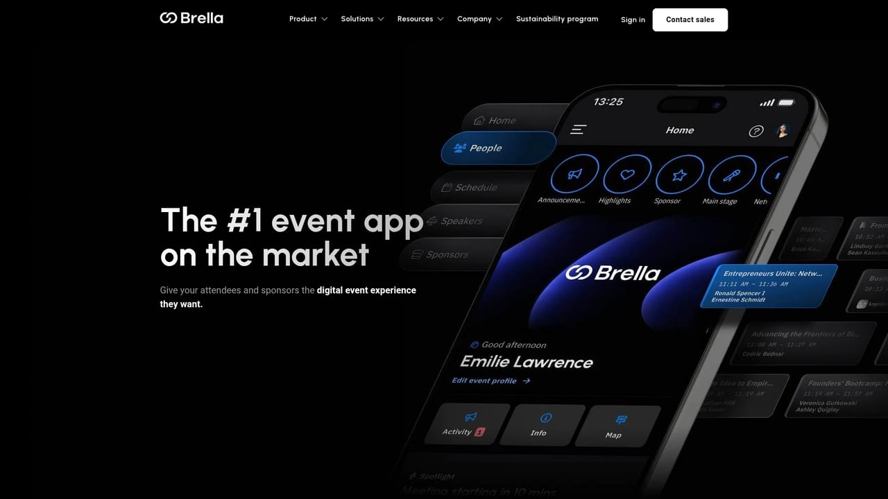 Brella — Review the event app and matchmaking capabilities