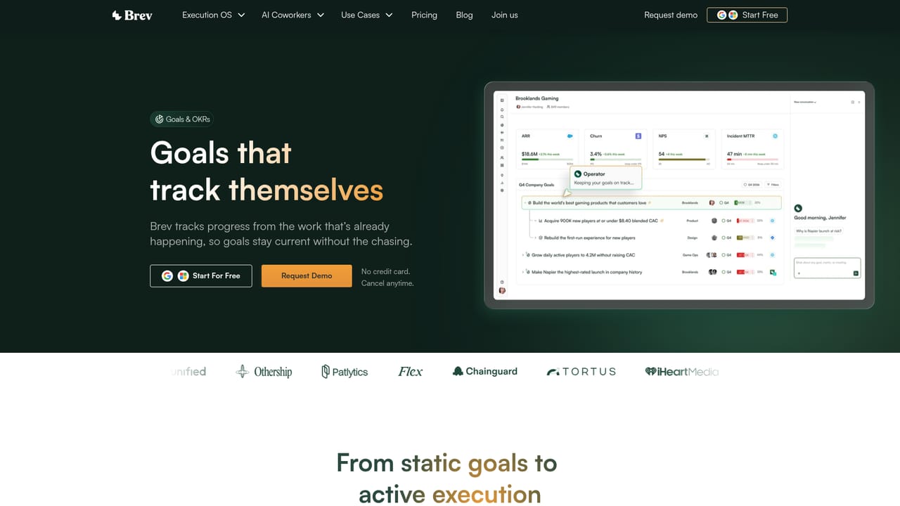 Brev — Set your direction and goals