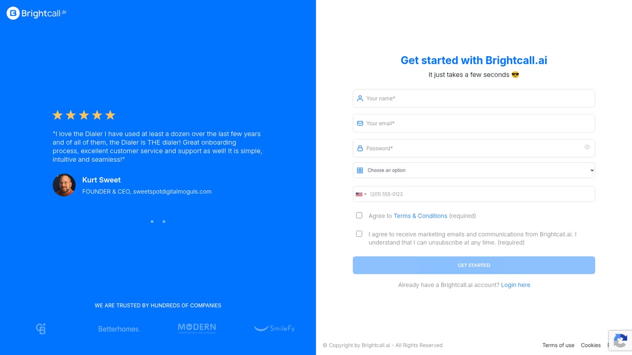 Brightcall.AI — Request free access
