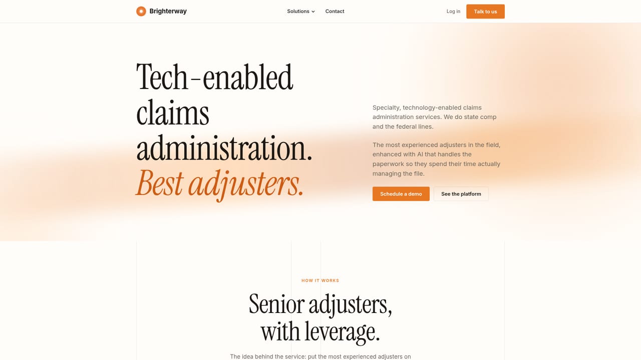 Brighterway — Explore claims administration or the claims platform