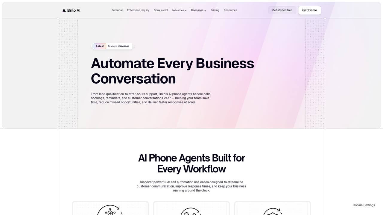 Brilo AI — Review the use cases and pick a call flow