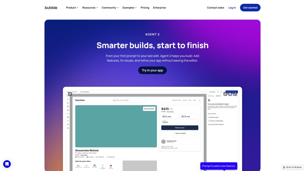 Bubble — Refine with the AI Agent