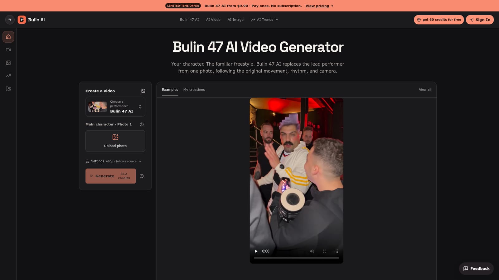 Bulin AI — Choose a sharp character photo