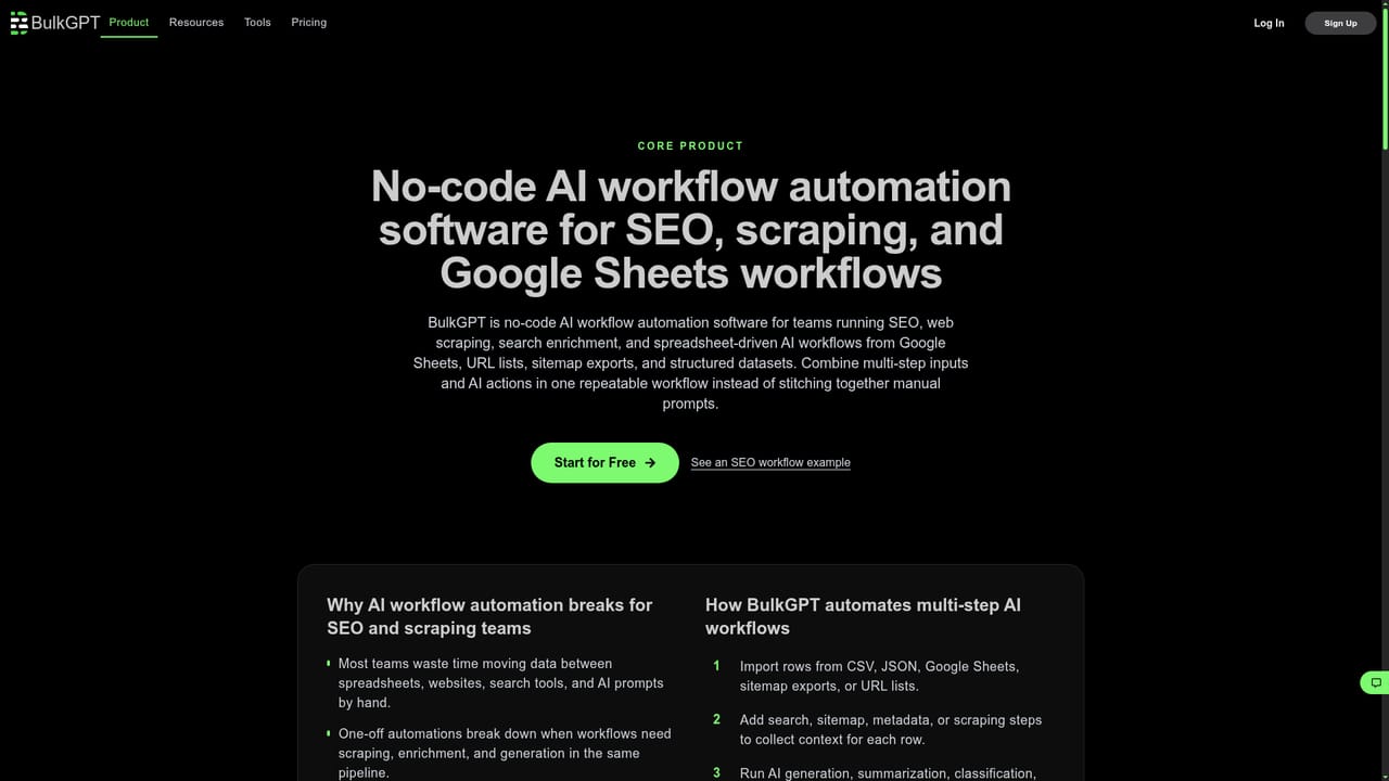 BulkGPT — Save the workflow for repeat runs